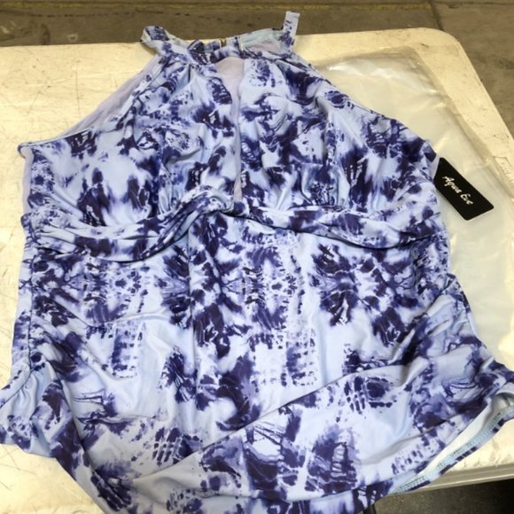 AQUA EVE "Tie Dye" Tummy Control One Piece Bathing Suit  NEW WITH TAGS! - Picture 11 of 13